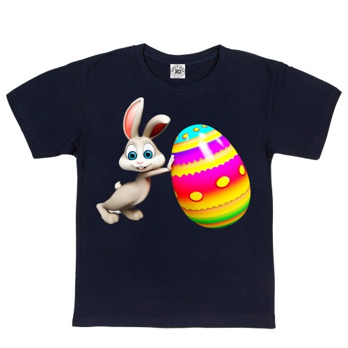 DZIECIĘCA KOSZULKA ŚWIĄTECZNA WIELKANOC KRÓLICZEK ZAJĄCZEK WIELKANOCNY  Z PISANKĄ 2