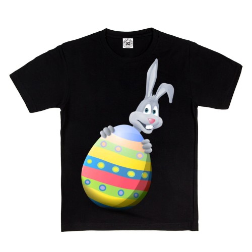 DZIECIĘCA KOSZULKA ŚWIĄTECZNA WIELKANOC KRÓLICZEK ZAJĄCZEK Z PISANKĄ  EASTER117 1