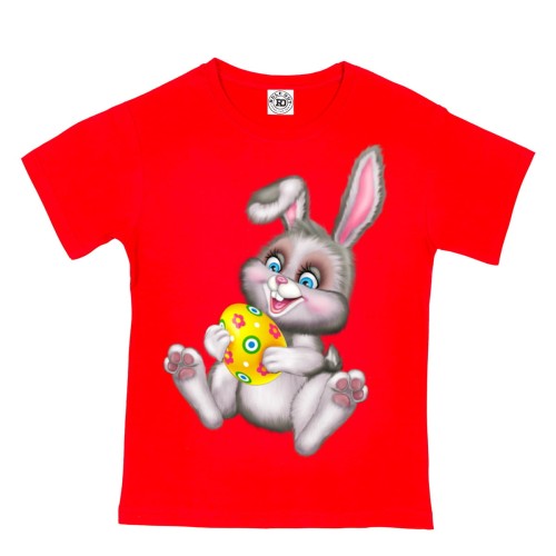 DZIECIĘCA KOSZULKA ŚWIĄTECZNA WIELKANOC EASTER KRÓLICZEK ZAJĄCZEK Z PISANKĄ EASTER124 1