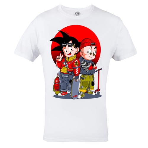 DRAGON BALL MĘSKA KOSZULKA Z NADRUKIEM GOHAN KRILIN 174