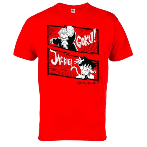 DRAGON BALL MĘSKA KOSZULKA Z NADRUKIEM GOKU! JACKIE! 176