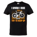  KOSZULKA ROWEROWA NA ROWER DLA KOLARZA ROWER I KNOW I RIDE