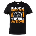  KOSZULKA ROWEROWA NA ROWER DLA KOLARZA ROWER RIDE BIKES DRINK BEER