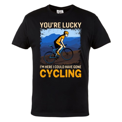  KOSZULKA ROWEROWA NA ROWER DLA KOLARZA ROWER YOU'RE LUCKY 1