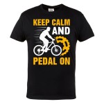  KOSZULKA ROWEROWA NA ROWER DLA KOLARZA ROWER KEEP CALM AND PEDAL ON