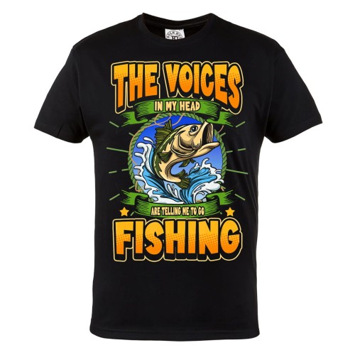MĘSKA KOSZULKA NA RYBY WĘDKARSKA DLA WĘDKARZA THE VOICES 1