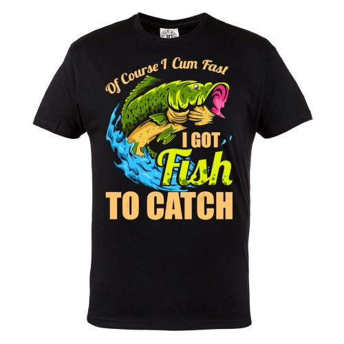 MĘSKA KOSZULKA NA RYBY WĘDKARSKA DLA WĘDKARZA FISH TO CATCH