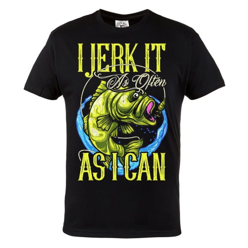 MĘSKA KOSZULKA NA RYBY WĘDKARSKA DLA WĘDKARZA I JERK IT