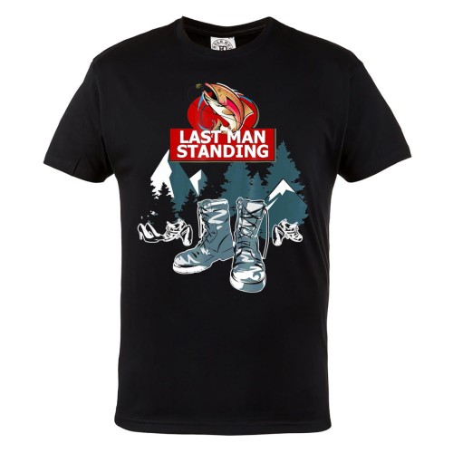 MĘSKA KOSZULKA NA RYBY WĘDKARSKA DLA WĘDKARZA LAST MAN STANDING 1