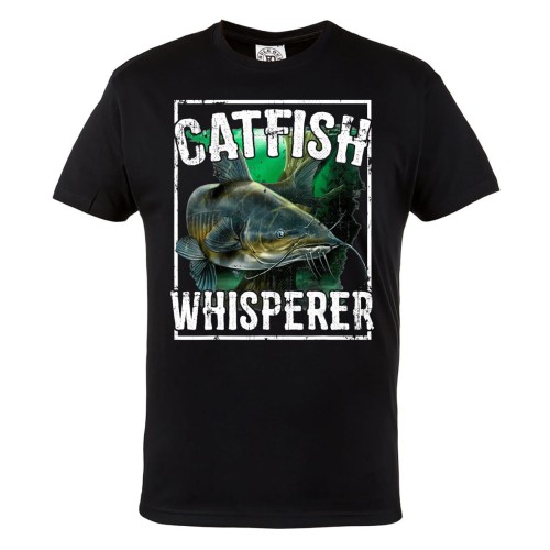 MĘSKA KOSZULKA NA RYBY WĘDKARSKA DLA WĘDKARZA CATFISH WHISPERER 1