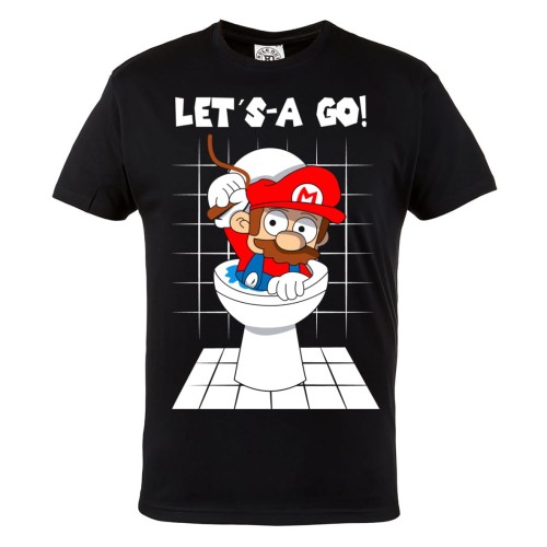 MARIO KOSZULKA MĘSKA GRA SUPER MARIO BROS LET'S-A GO 1