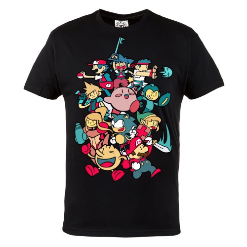 KOSZULKA GAMINGOWA DLA GRACZA PAC MAN SONIC BOHATEROWIE 