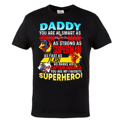 KOSZULKA PREZENT NA DZIEŃ OJCA TATA SUPERBOHATER HERO