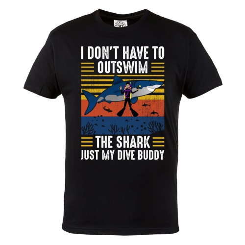 KOSZULKA MĘSKA DLA NURKA NURKOWANE DIVING THE SHARK 1