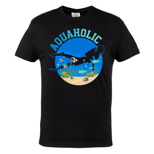 KOSZULKA MĘSKA DLA NURKA NURKOWANE DIVING AQUAHOLIC 1
