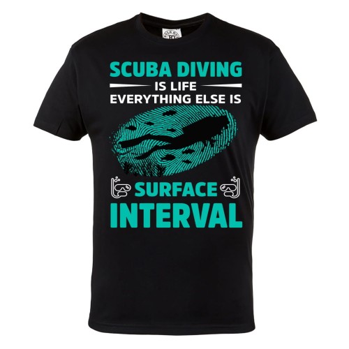 KOSZULKA MĘSKA DLA NURKA NURKOWANE SCUBA DIVING IS LIFE 1