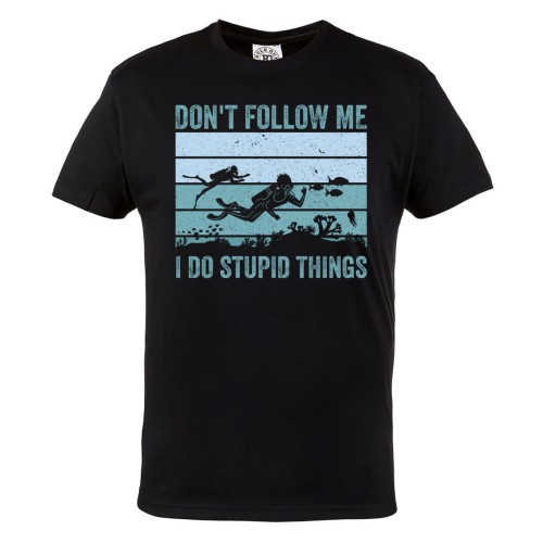 KOSZULKA MĘSKA DLA NURKA NURKOWANE HOBBY DIVING DON'T FOLLOW ME 1