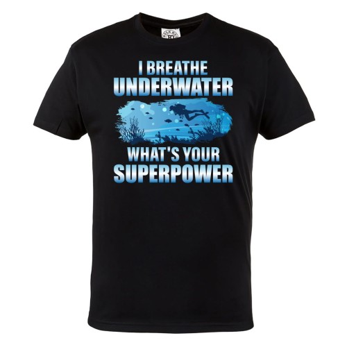 KOSZULKA MĘSKA DLA NURKA NURKOWANE MOJA SUPERMOC DIVING MY SUPERPOWER
