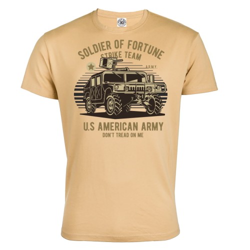 KOSZULKA WOJSKOWA POJAZD WOJSKOWY SOLDIER OF FORTUNE US AMERICAN ARMY 