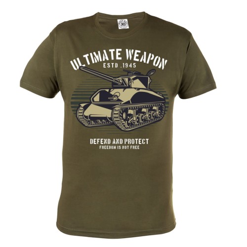 KOSZULKA WOJSKOWA POJAZD WOJSKOWY CZOŁG ULTIMATE WEAPON DEFEND AND PROTECT 1