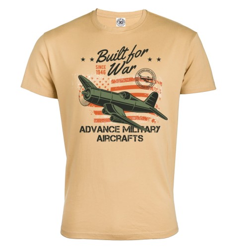 KOSZULKA WOJSKOWA SAMOLOT SIŁY POWIETRZNE BUILT FOR WAR ADVANCE MILITARY AIRCRAFTS