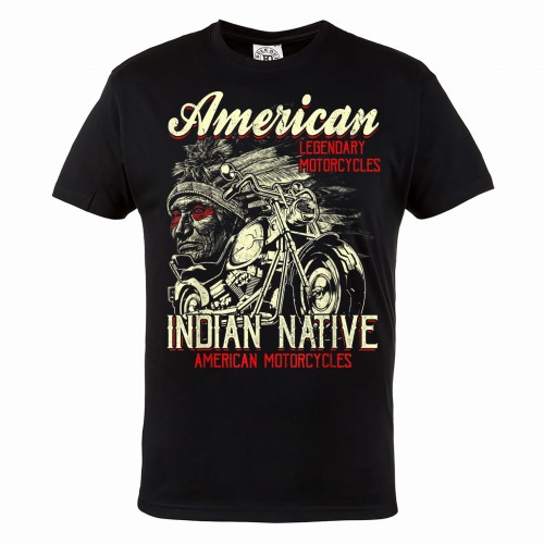 KOSZULKA MOTO MOTORYZACYJNA NA MOTOR MOTOCYKL MOTORCYCLE INDIAN NATIVE  1