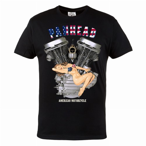 KOSZULKA MOTO MOTORYZACYJNA NA MOTOR MOTOCYKL MOTORCYCLE PANHEAD CHOPPER PIN-UP GIRL