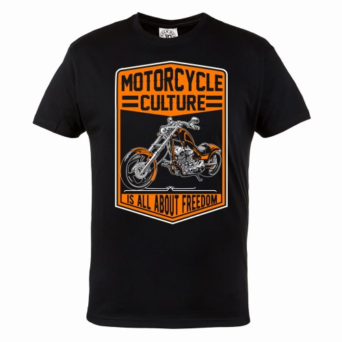 KOSZULKA MOTO MOTORYZACYJNA NA MOTOR MOTOCYKL CHOPPER MOTORCYCLE CULTURE IS ALL ABOUT FREEDOM 1