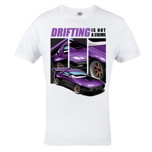 KOSZULKA MOTO MOTORYZACYJNA SPORTOWE AUTO WYŚCIGI ULICZNE DRIFTING IS NOT A CRIME