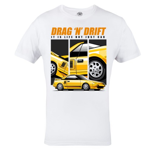 KOSZULKA MOTO MOTORYZACYJNA SPORTOWE AUTO WYŚCIGI ULICZNE DRIFTING DRAG'N'DRIFT IT IS LIFE NOT JUST A CAR