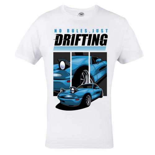 KOSZULKA MOTO MOTORYZACYJNA SPORTOWE AUTO WYŚCIGI ULICZNE NO RULES JUST DRIFTING 1
