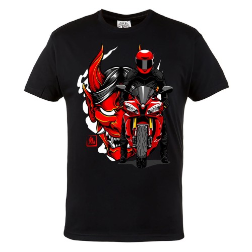 KOSZULKA MOTO MOTORYZACYJNA CZERWONY MOTOCYKL SPEED 1