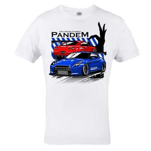 KOSZULKA MOTO MOTORYZACYJNA SAMOCHÓD SPORTOWY NISSAN PANDEM R35 RACING TRDITION