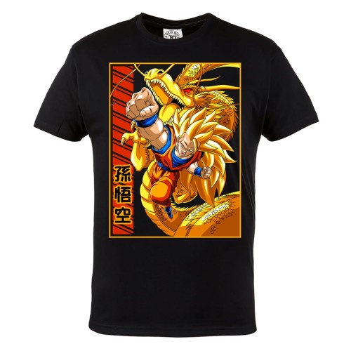 DRAGON BALL MĘSKA KOSZULKA Z NADRUKIEM SUPER GOKU SAYIANIN 1