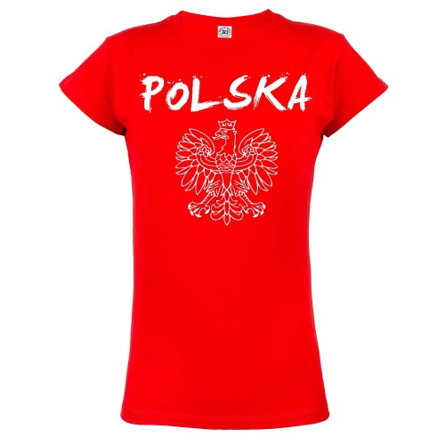 KOSZULKA DAMSKA POLSKA REPREZENTACJA POLSKI ORZEŁ BIAŁY
