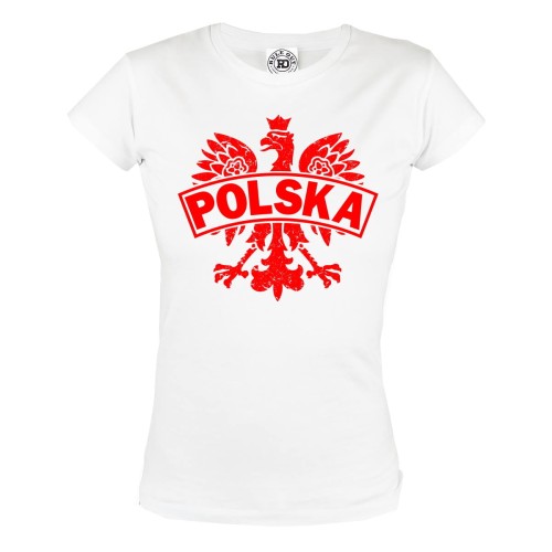 KOSZULKA DAMSKA POLSKA REPREZENTACJA POLSKI ORZEŁ DLA KIBICA