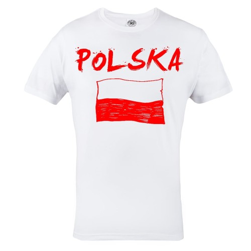 KOSZULKA DLA KIBICA REPREZENTACJI POLSKI POLSKA FLAGA POLSKI