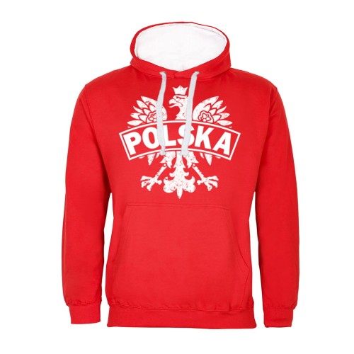 MĘSKA BLUZA Z KAPTUREM DLA KIBICA POLSKA REPREZENTACJA POLSKI ORZEŁ BIAŁY 1