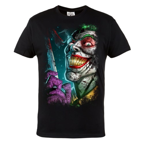 MĘSKA KOSZULKA Z NADRUKIEM FILMOWA HORROR JOKER