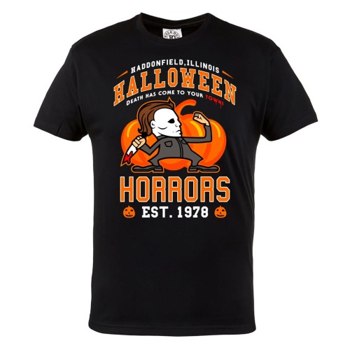 MĘSKA KOSZULKA Z NADRUKIEM FILMOWA HORROR NA HALLOWEEN MICHAEL MYERS 1
