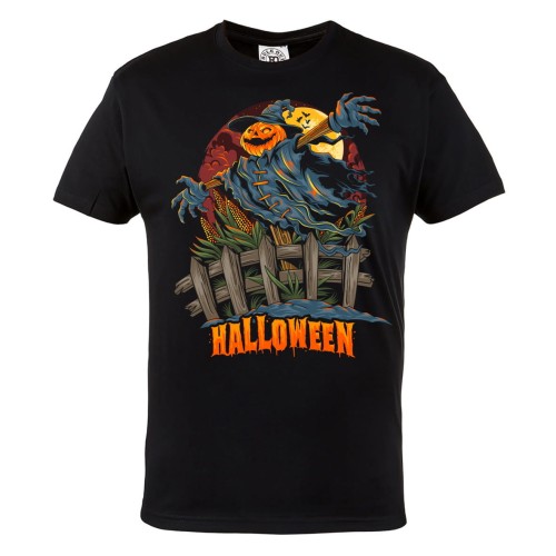 MĘSKA KOSZULKA Z NADRUKIEM FILMOWA HORROR NA HALLOWEEN STRACH NA WRÓBLE DYNIA 1