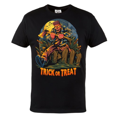 MĘSKA KOSZULKA Z NADRUKIEM FILMOWA HORROR NA HALLOWEEN KILLER TRICK OR TREAT