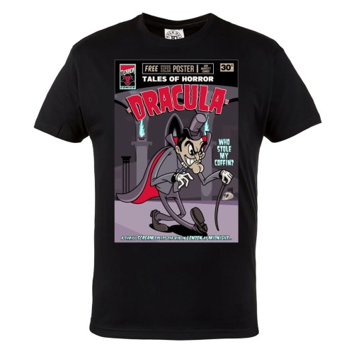 MĘSKA KOSZULKA Z NADRUKIEM FILMOWA HORROR NA HALLOWEEN PLAKAT DRACULA 1