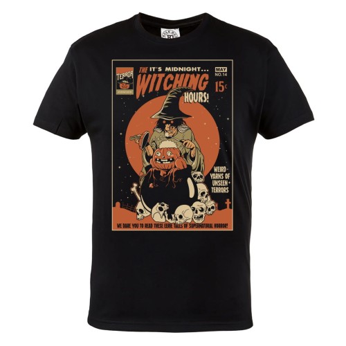 MĘSKA KOSZULKA Z NADRUKIEM FILMOWA HORROR NA HALLOWEEN KOMIKS THE WITCHING HOURS