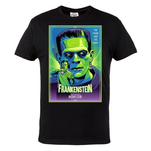 MĘSKA KOSZULKA Z NADRUKIEM FILMOWA HORROR NA HALLOWEEN FRANKENSTEIN MONSTER POTWÓR 1