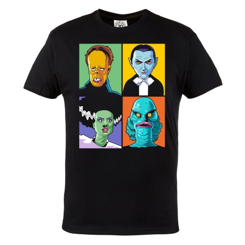 MĘSKA KOSZULKA Z NADRUKIEM FILMOWA HORROR NA HALLOWEEN BOHATEROWIE HORRORÓW 1