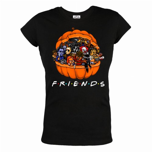 DAMSKA KOSZULKA NA HALLOWEEN HORROR FRIENDS DYNIA  1