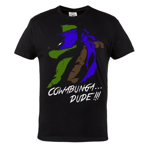 MĘSKA KOSZULKA WOJOWNICZE ŻÓŁWIE NINJA LEONARDO COWABUNGA DUDE 1