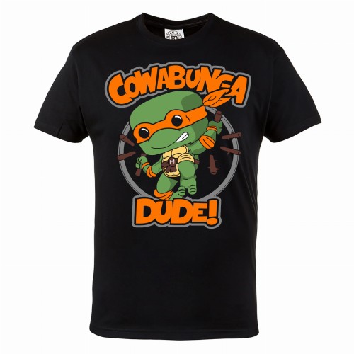 MĘSKA KOSZULKA FILMOWA WOJOWNICZE ŻÓŁWIE NINJA COWABUNGA DUDE MICHELANGELO 1