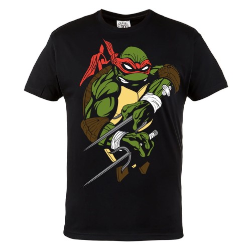 MĘSKA KOSZULKA WOJOWNICZE ŻÓŁWIE NINJA RAPHAEL 1